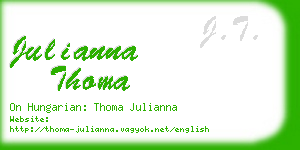 julianna thoma business card